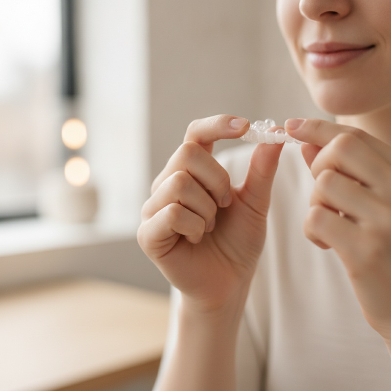 Digital scanning av tänder inför Invisalign-behandling